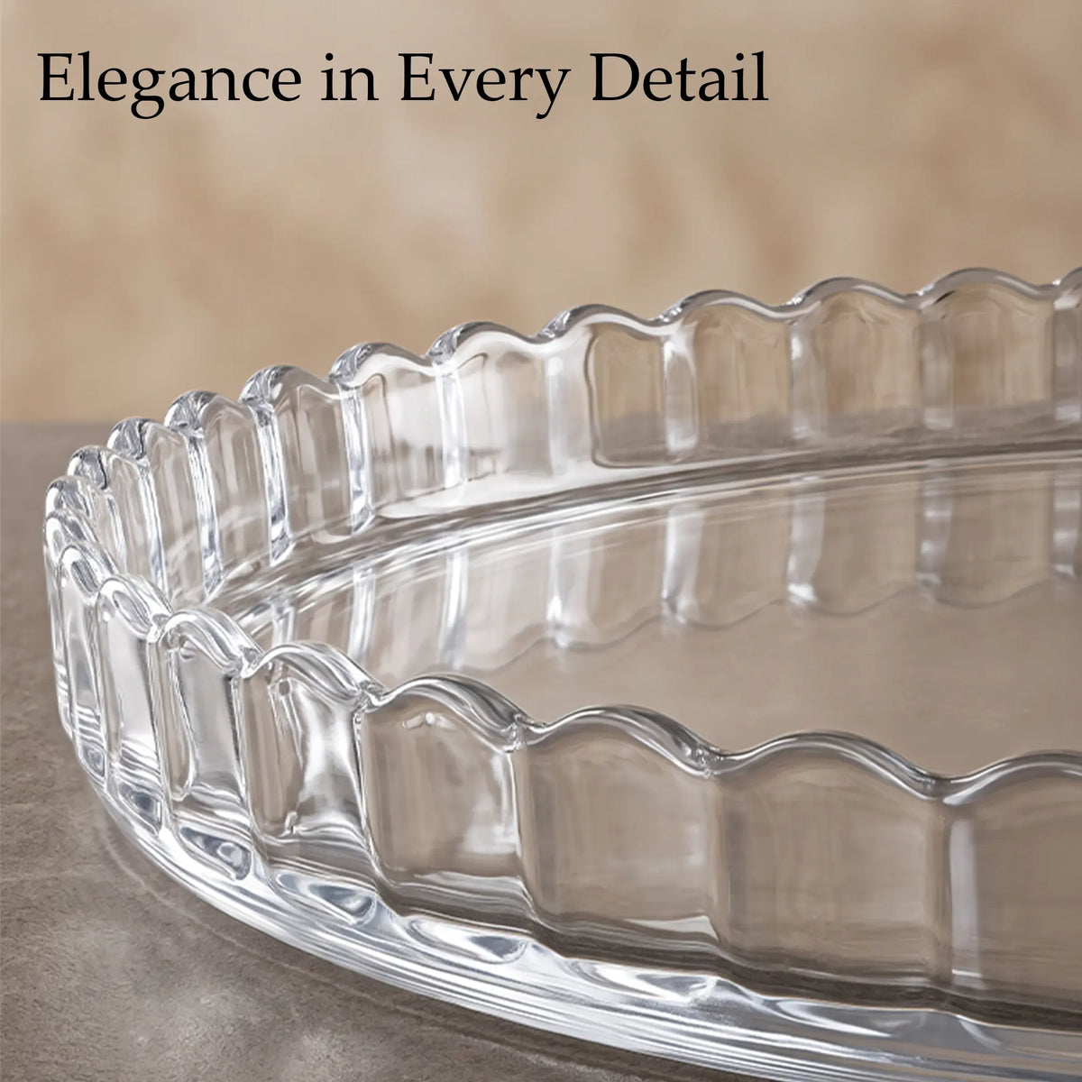Extra Large Glass Cake Platter
